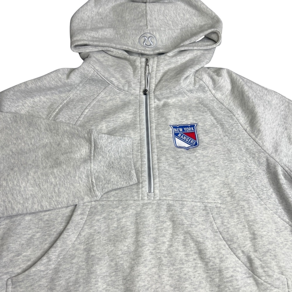 Lululemon Scuba Oversized Half-Zip Hoodie NY Rangers Grey XL/XXL LW3DUSS
